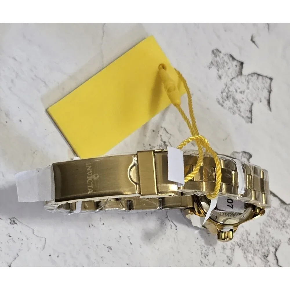 Invicta Gold Tone Women's Bracelet Watch with White Dial